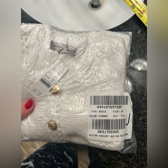 NWT J. Crew Short-sleeve sweater lady jacket Size X Small $138 - Picture 11 of 11